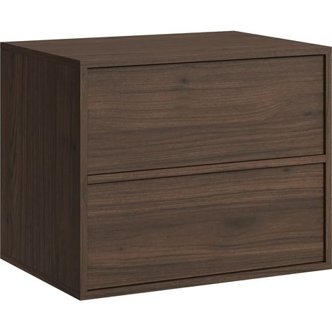 Badplaats Mobile Sottolavabo Mali 60 cm – Noce – Mobile Bagno – Mobile Sospeso (1/5)