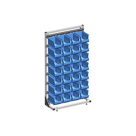 kaiserkraft  Scaffale con cassettine  un lato utile  con 28