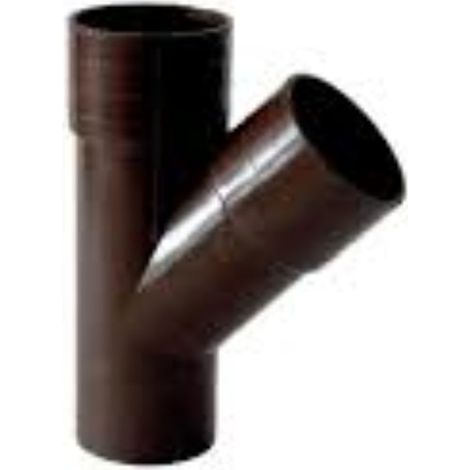 Derivazione per tubo pluviale in pvc  ø 80 -45" ø 80 (1/2)