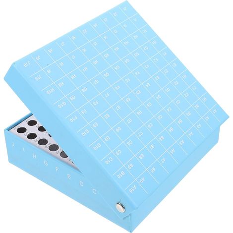 Boîte de Rangement Tubulaire pour Congélateur 100 Compartiments en Papier et Plastique, Design Pratique pour Classer Échantillons en Laboratoire (1/5)