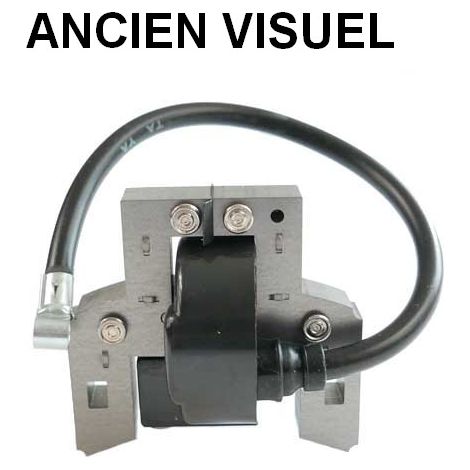 Bobine d'allumage moteur Briggs et Stratton – Entraxe 58.5 mm – Épaisseur 12.8 mm – Livrée avec câble d’arrêt et connecteur de bougie