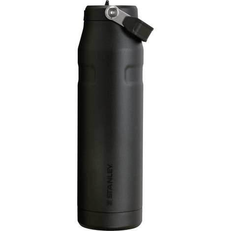 Stanley 1913 Flip Straw 2.0 Borraccia Con Cannuccia 1.06L - 15 Ore Di Freddo - 3 Giorni Di Freddo - Acciaio Inossidabile - Senza BPA - A Prova di Perdite - Lavabile In Lavastoviglie - Black (1/5)