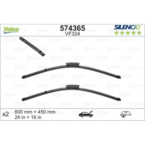 Balai d'essuie-glace VALEO 574365 (1/4)