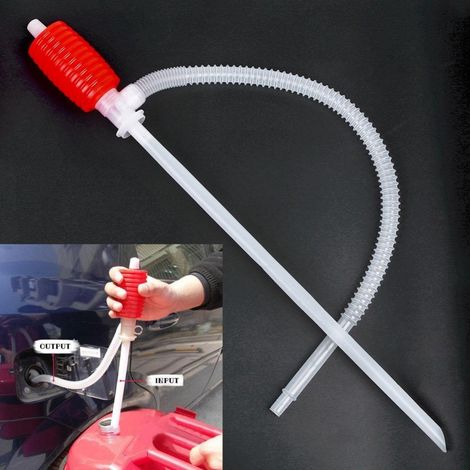 TrAdE Shop Traesio - Pompa Travaso Manuale A Sifone Succhia Aspira Liquidi Carburante Vino Acqua Olio - (1/5)