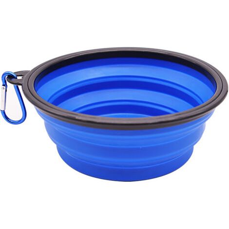 Gamelle pour chien en silicone Gamelle portable pour animal de compagnie (1/4)