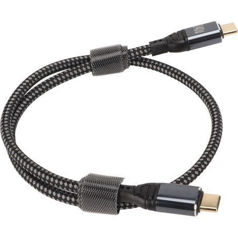 Câble USB C Mâle à Mâle PD 240W, USB 2.0 480 Mbps, Double Extrémité, 50 cm, Transfert de Données Rapide (1/5)
