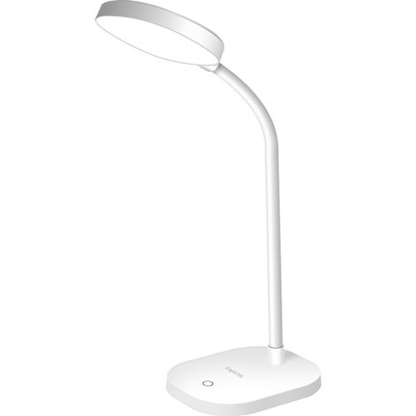 Lampada da scrivania a LED 5000K 240lm, orientabile a 360°, con collo flessibile e controllo touch - Logilink (1/5)