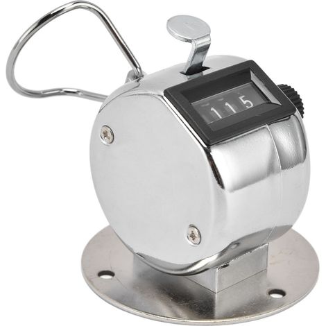 Compteur manuel à 4 chiffres, plastique ABS, acier inoxydable, verre, convient aux écoles et aux casinos. (1/5)