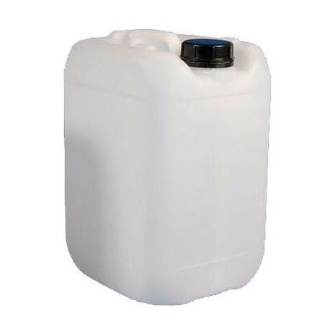 Negomix – Bidon plastique translucide 30L – Polyéthylène haute densité – Empilable avec poignée – Homologation FDA et ONU