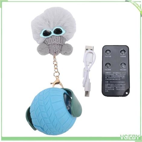 Jouet interactif pour chat - FAFEICY - Boule roulante automatique - Détection intelligente - Sons d'oiseaux - Télécommande sans fil (1/4)