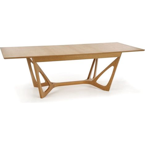 Table a manger design couleur chêne 160-240cm Trust (1/5)