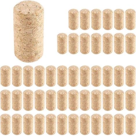 Meilleure vente : 50 bouchons en liège, compatibles avec les bouteilles de vin et de bière.-AquaForge (1/5)