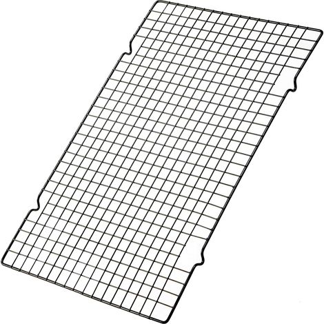 Grille De Cuisson - Grille De Refroidissement Et De Cuisson En Acier Inoxydable Épais - Pour Four Et Grill - 25 X 41 Cm - 1 Pièce (1/5)