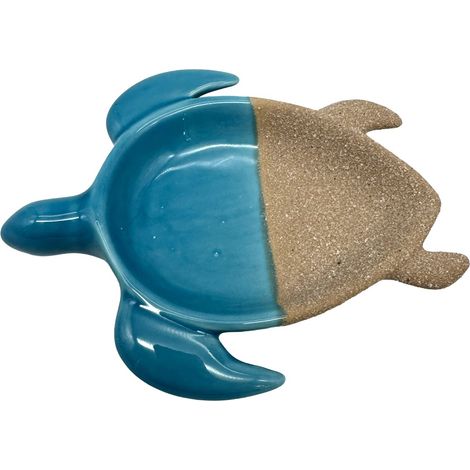 Signes Grimalt Bandeja De Decoración Decoracion  Bandeja Tortuga Marinero Azul 11x14x2cm 37894