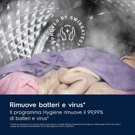 Electrolux EW6FZ28 Serie 600 Lavatrice A Libera Installazione 8 Kg, 1400 Giri, Sensicare, Fullwash, Hygiene, Classe A, Bianco (1/5)