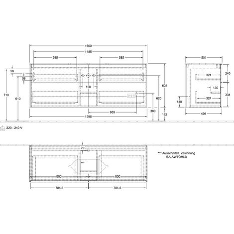 Villeroy & Boch G32100HJ meuble sous-évier Finion G32