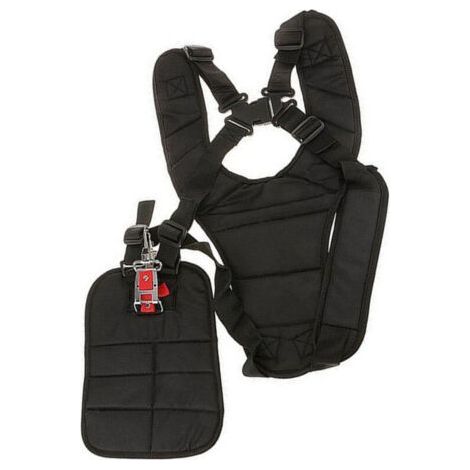 Harness,Double shoulder straps Padded safety button shoulder strap for brush cutter and trimmer Padded safety buttons on shoulder (1/5)