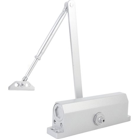 Ferme-porte automatique robuste avec amortisseur hydraulique pour portes de 80 à 110 kg et de 1000 à 1600 mm de largeur (1/5)