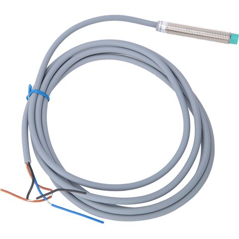 Capteur inductif cylindrique BEM08-02-NK 2mm, interrupteur de proximité NPN NO 3 fils, DC 10-30V, détecteur de présence métallique, capteur de proximité industriel (1/5)