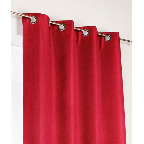 Rideau d'ameublement 100% occultant Rouge 140x240 cm