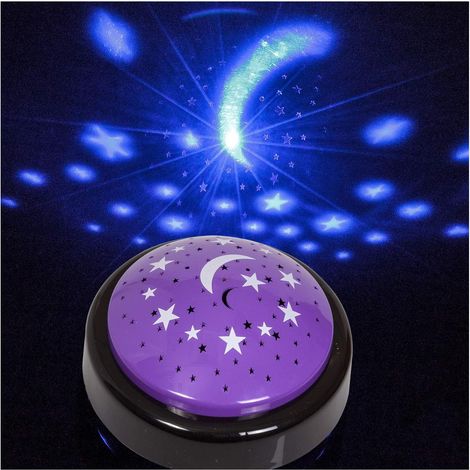 Lampe projecteur avec lune et étoiles (1/2)
