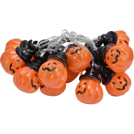 20 LED-Kürbis-Lichterkette, 3 Meter, zwei Modi, dekorative Beleuchtung für Halloween, Feste und Zuhause (1/5)