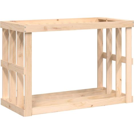Maison Exclusive - Soporte para leña de exterior madera maciza pi (1/5)