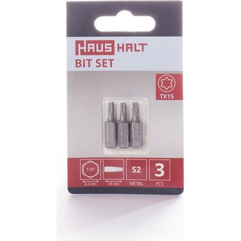 Graphite set di tre punte per cacciavite argento 25 mm