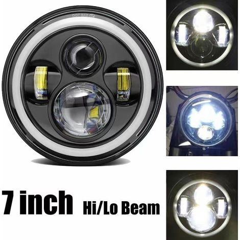 7-Zoll-LED-Scheinwerfer für Auto/Motorrad mit Tagfahrlicht/Blinker/Abblendlicht/Fernlicht, 7-Zoll-Rundscheinwerfer, 6000 K, 140 W, IP67 wasserdicht, von DEBUNS