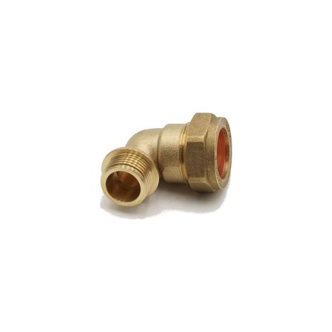 PrimaPlus 22mm x 1/2" Male Brass Compression Elbow Fitting (1/3)
