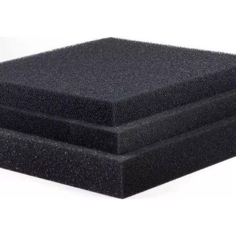 Coton Filtrant - 50 x 50 x 5 cm - Pour Filtre Aquarium Eau Douce et Eau de Mer - Éponge Biochimique Réutilisable (1/4)