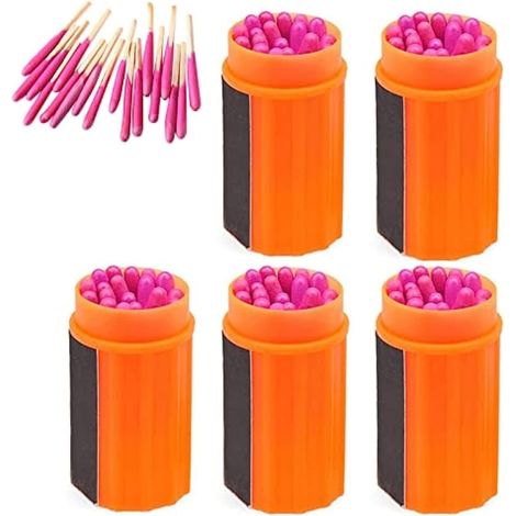 Kit de survie pour allumettes étanches, allume-feu, pour randonnée, camping, plein air (100 pièces)