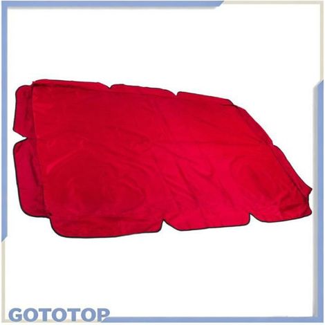 couvercle supérieur pivotant Auvent pivotant en tissu Oxford 600D avec revêtement argenté, couverture jardin outils Rouge (1/5)