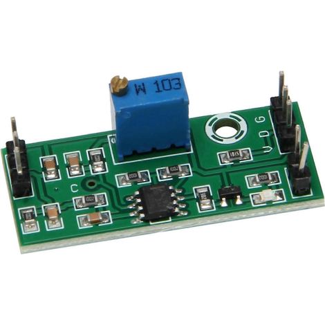 Six modules comparateurs de tension LM393 3,5-24 V, avec indicateurs LED, sortie de haut niveau et contrôle de comparateur analogique de l'EM. (1/5)