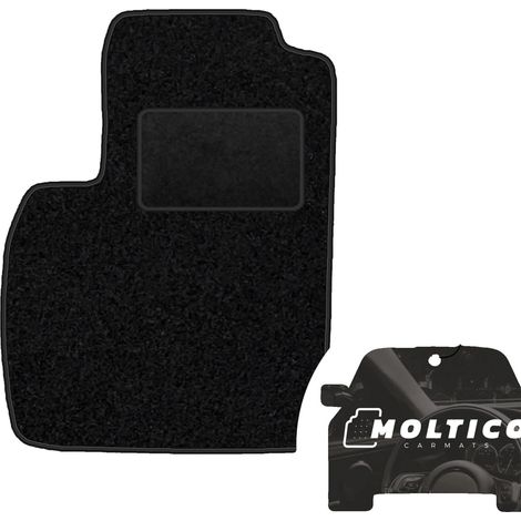 Tapis et moquettes, sur mesure pour Fiat 500, fibre synthétique durable, noir (1/5)