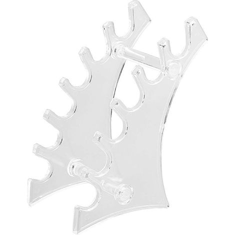 Porte-pinceaux à ongles, présentoir à stylos à 6 emplacements, support à crayons en plastique, porte-chewing-gum, présentoir à 6 emplacements-17x8.7cm-Transparent