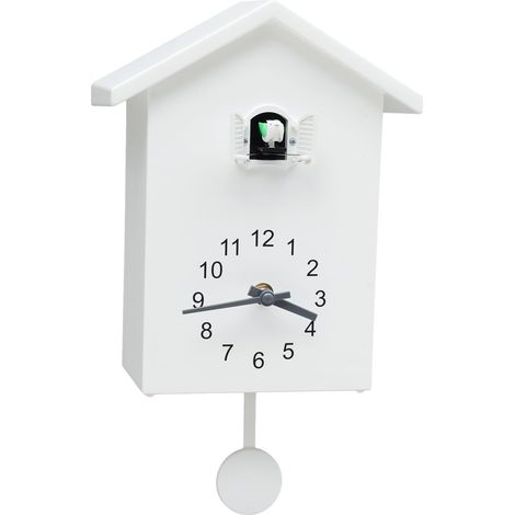 Modern Cuckoo Clock, Wall Bird Hanging Clock, Multifunctional Clock Singing Home Decoration, Alarm Clocks for Living Room Kids Bedroom Kitchen Office Home Decor, Fashion Decoration (1/5)