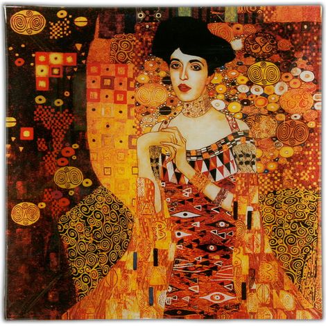 Carmani, plato decorativo - Adele Bloch - Bauer I - Klimt 13x13cm