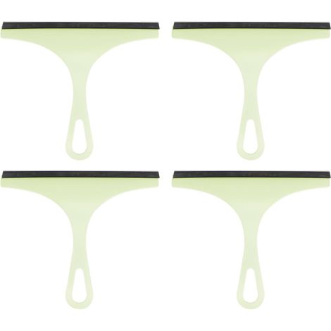 Juego de 4 limpiacristales para ducha, 23 cm de largo, herramienta de limpieza con chorro de agua, limpiacristales para el hogar con orificio para limpiar parabrisas, ventanas y puertas de cristal, co (1/5)