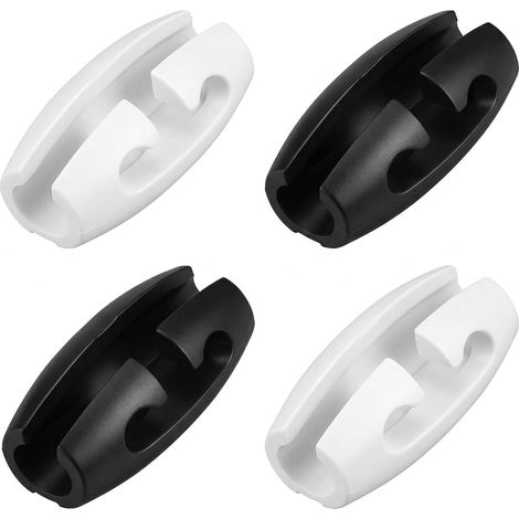 System of Lifting and of Suspension Electric for Chandeliers, Cover Wire for Chandelier White and Black with Polycarbonate Durable, Raccourcisseur of Cable Without Cutting for Fixture of Ceiling, 4 Pi (1/5)