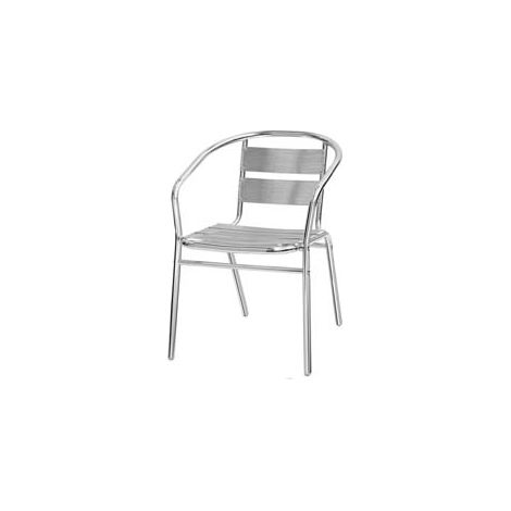 SEDIA WIDE IN ALLUMINIO cm.54x56x74h. VETTE