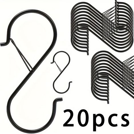 Set mit 20 Wandhaken aus Gusseisen mit Verriegelung – Einfache Montage – Ideal für Pflanzenliebhaber und Heimwerker (1/4)