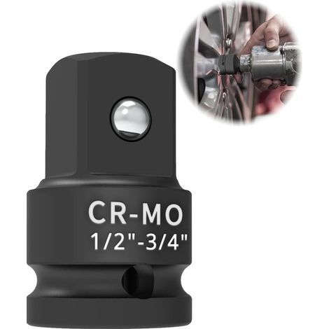 adaptateur douille 1/2 auf 3/4, acier chrome - molybdène(CR-MO), reducteur carre, raccord douille, adaptateur cliquet, coffret douille (1/5)