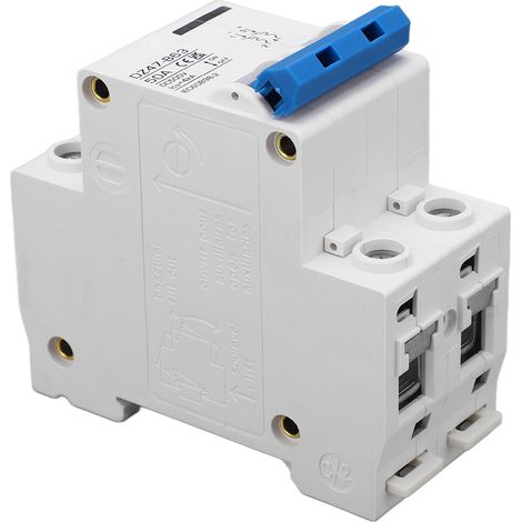 Disjoncteur miniature 500 V CC 2P, montage sur rail DIN, type B, pour système solaire (1/5)