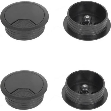 4 pz passacavo scrivania tappo passacavi tavolo mm 60 nero passa cavi computer t