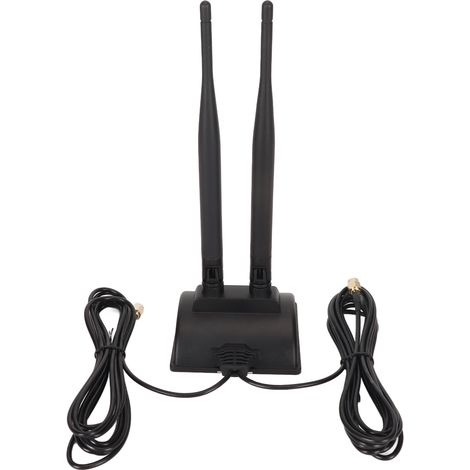 Antenne WiFi 6DBI Double Bande 2.4GHz 5GHz avec Support Magnétique Réglable pour Améliorer Signal
