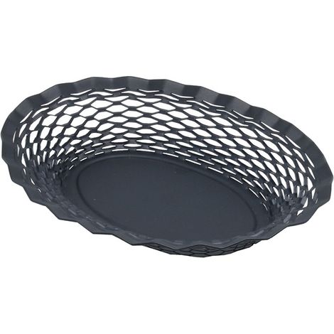 ROGER ORFEVRE - VINTAGE CORBEILLE PAIN OVALE BLEU NUIT 25X18 CM (1/3)