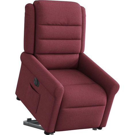Fauteuil de Salon,Chaise,Fauteuil inclinable électrique rouge bordeaux tissu CFW443955 (1/5)