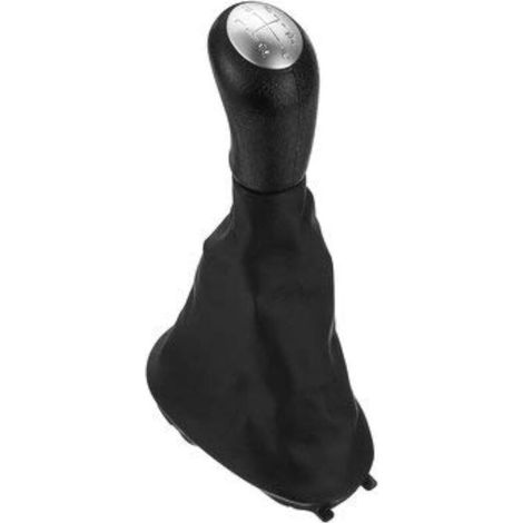 Pommeau de Levier de Vitesses à 5 Vitesses avec Cache-Soufflet Compatible avec Renault Dacia Logan MK1 2005-2014 Sandero MK1 2007-2014 Stepway 2011 - 1 (1/4)
