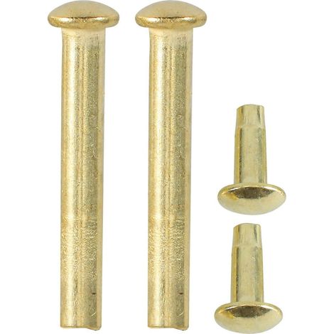 2 jeux de rivets et écrous pour tige d'éventail pliant en bois, fixations de réparation pour éventail chinois à main-2.10X0.50X0.50CM-Golden